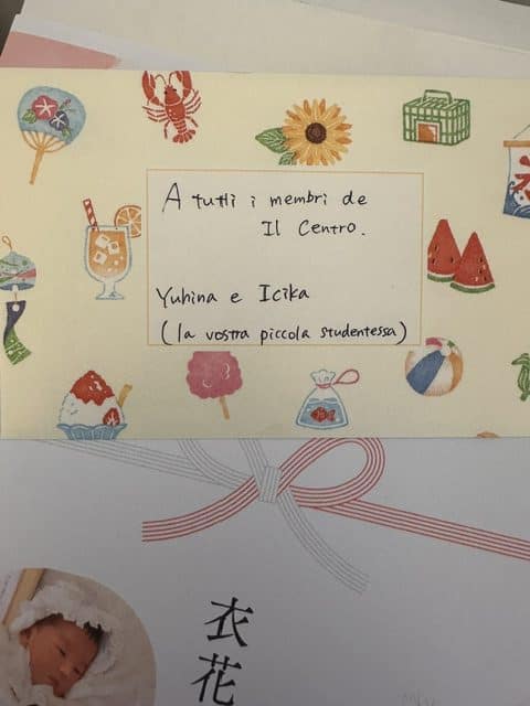 The personalised gifts celebrating Ichika’s birth at Il Centro