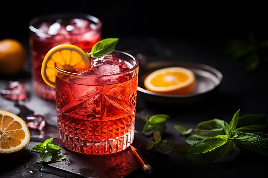 Negroni aperitivo after Italian language courses in Milan in August